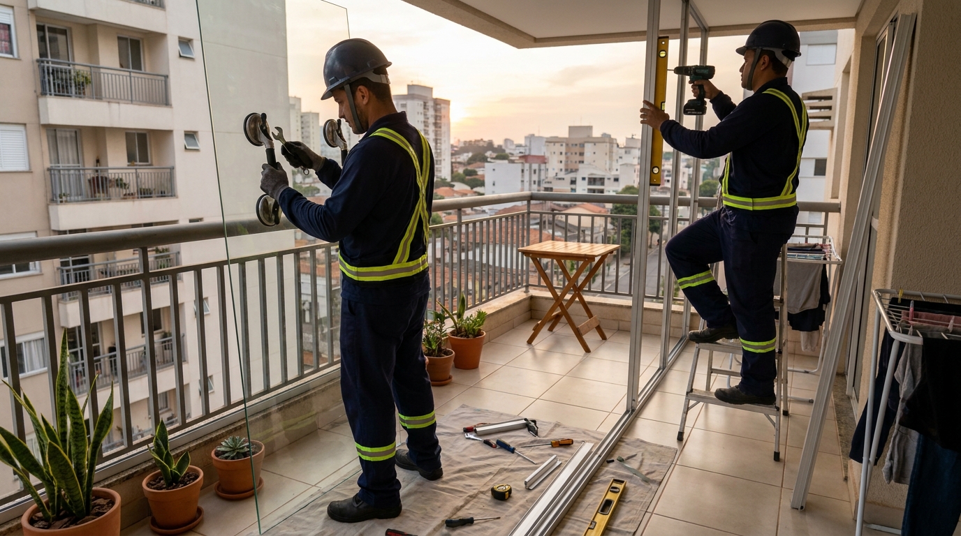Divisórias em Vidro nas Capoeiras, Florianópolis‑SC
